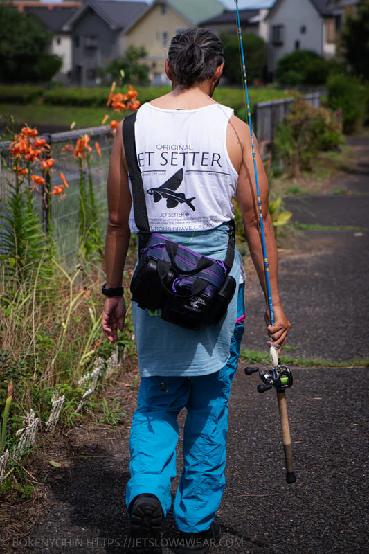 Military Shoulder Bag - Minimalist "Violet"