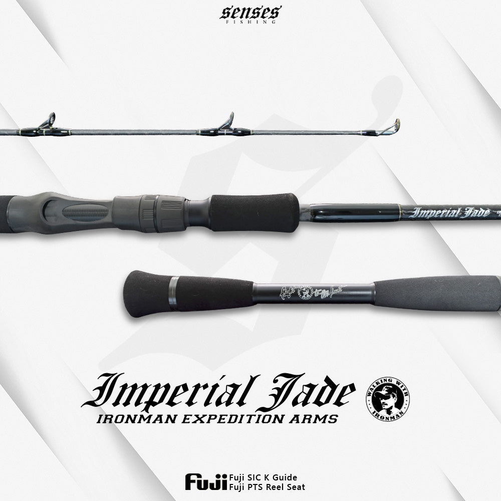 Senses Imperial Jade Ironman Expedition Arms IJ-66MH PE3-5 (USED, 9/10) with rod bag/sleeve