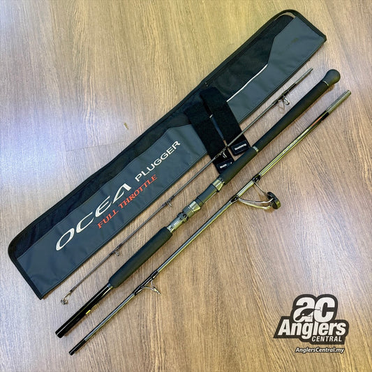 Ocea Plugger Full Throttle S83H-3 (3 Piece) (USED, 9/10) with rod bag/sleeve.