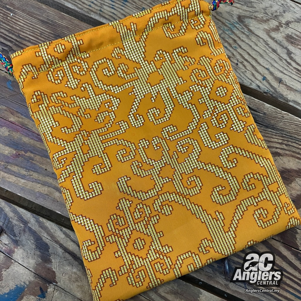 Borneo/Dayak fabric reel pouch (hand made)