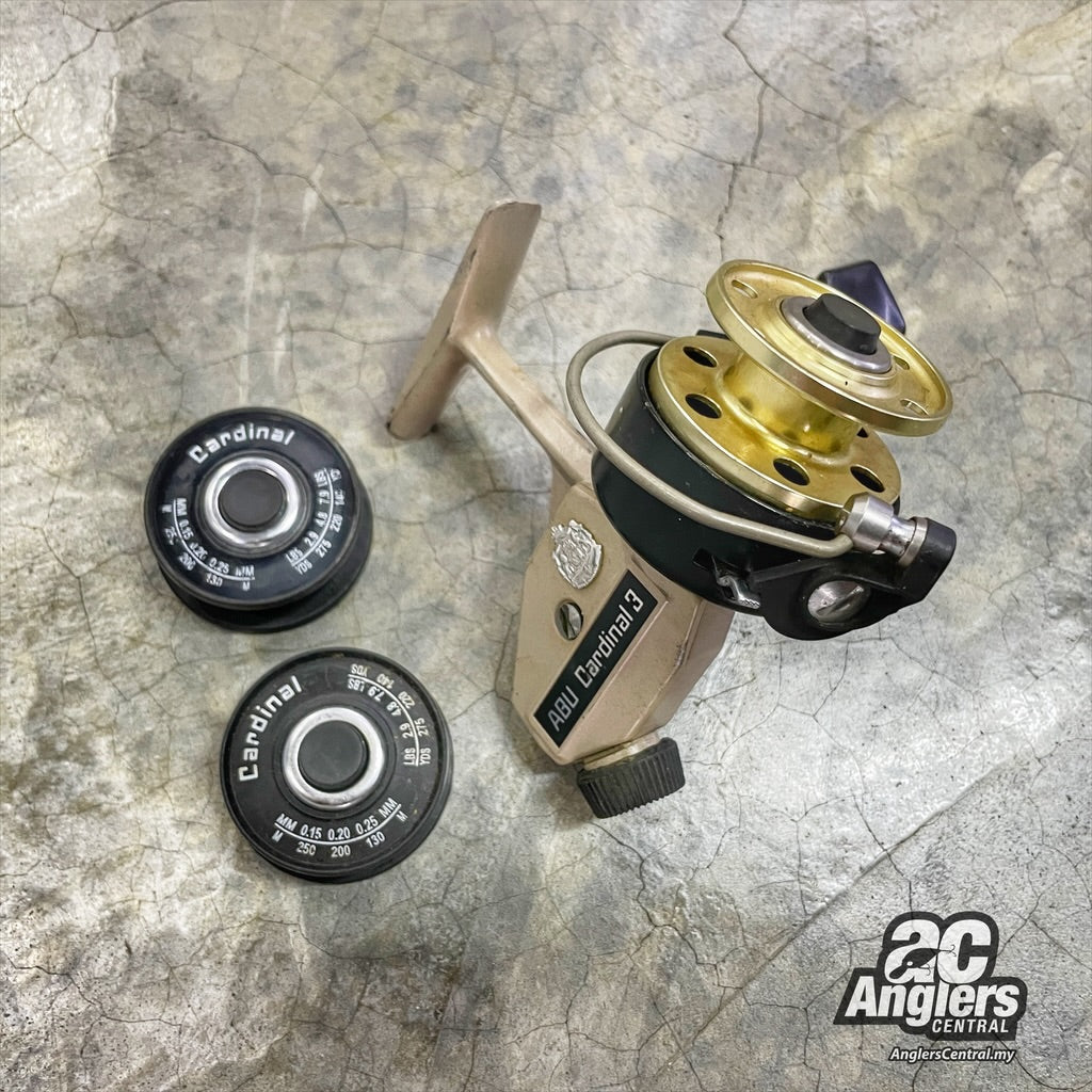 cardinal 3 fishing reel AbuGarcia Cardinal 3 (VINTAGE, 8/10) as is – Anglers Central