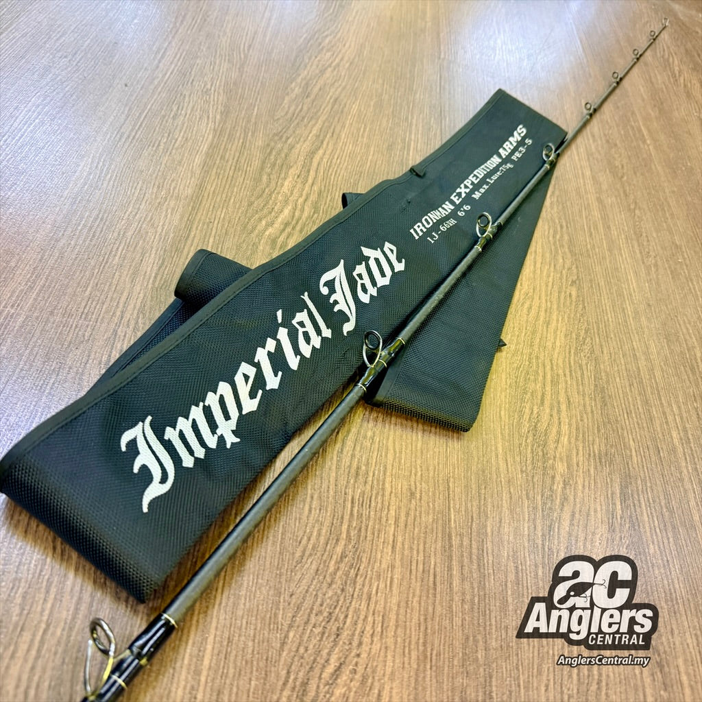 Senses Imperial Jade Ironman Expedition Arms IJ-66MH PE3-5 1pc (USED, 8.5/10) with rod bag/sleeve
