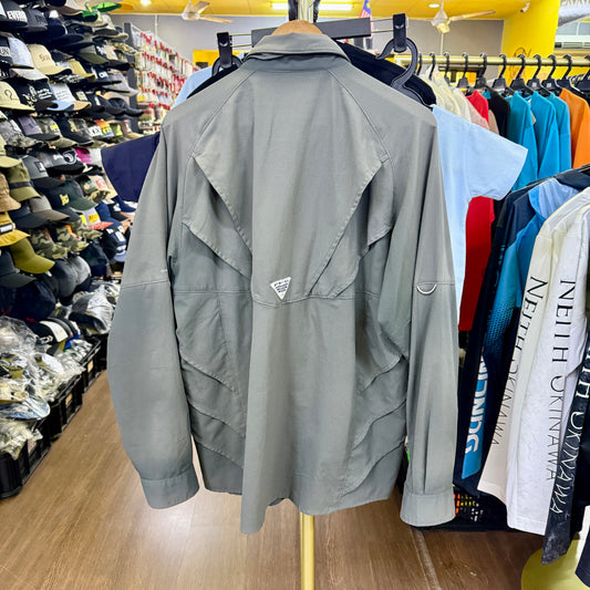 Columbia PFG Omni-Shade Dark Grey Green M (USED, 9/10)