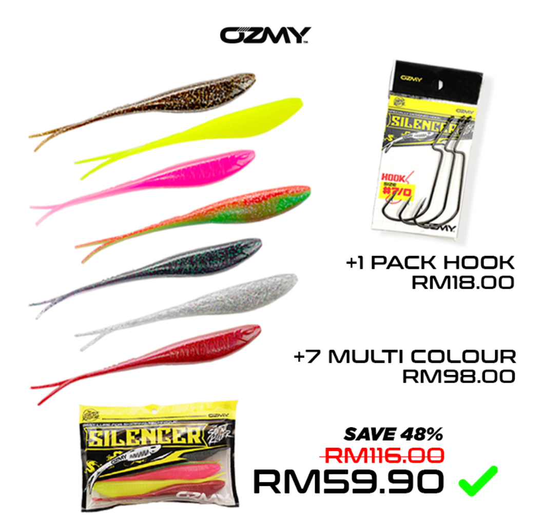 Silencer (18cm 20g) 7 colours Mix (7pcs)