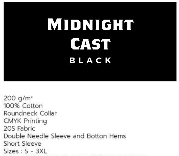 Midnight Cast TShirt