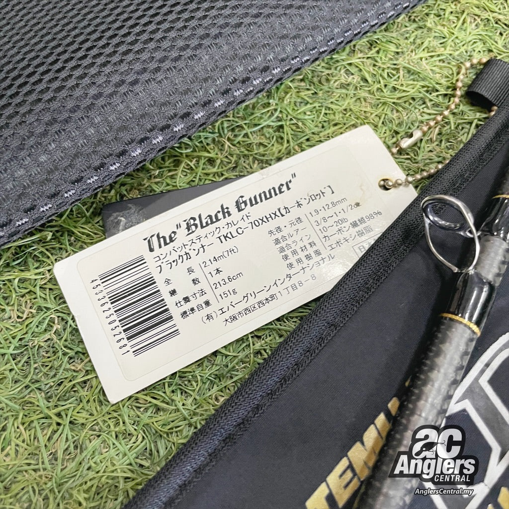 Kaleido The Black Gunner TKLC-70XHX 10-20lb (USED, 9.5/10) with rod bag/sleeve