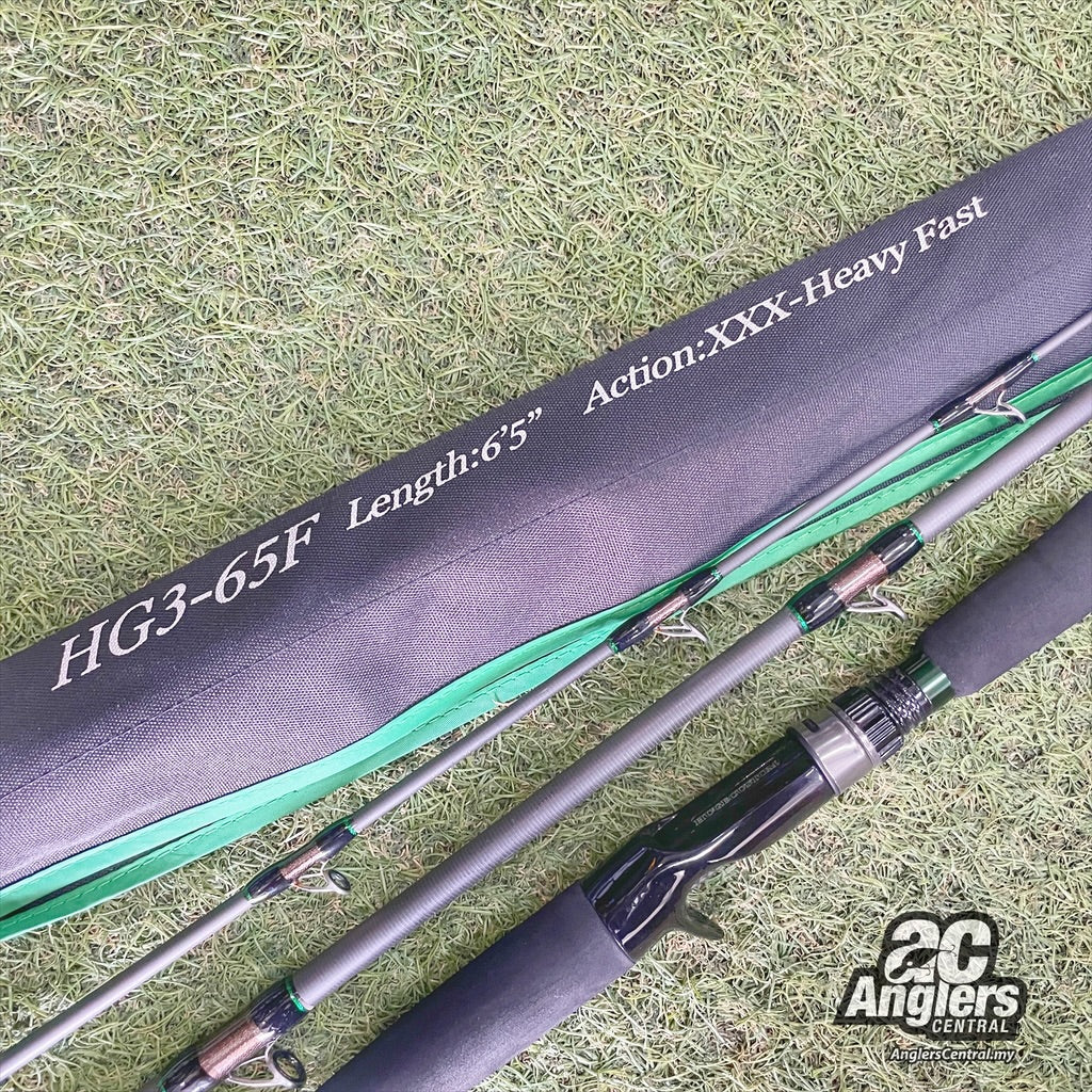 Huge Custom Genoma HG3-65F (3pc) (USED, 9/10) with rod bag/sleeve – Anglers  Central