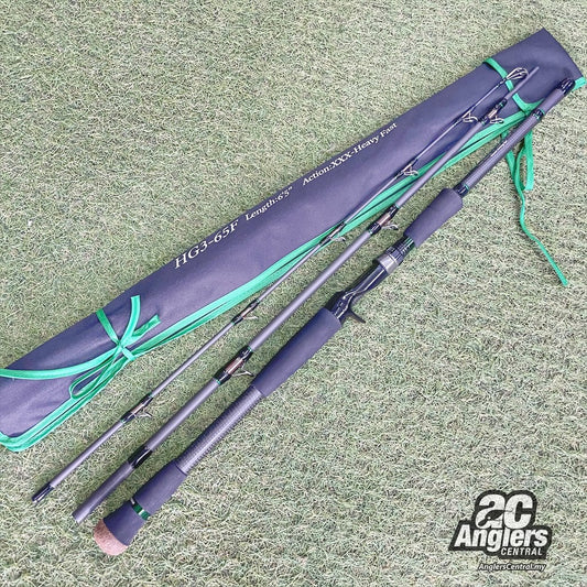 Huge Custom Genoma HG3-65F (3pc) (USED, 9/10) with rod bag/sleeve