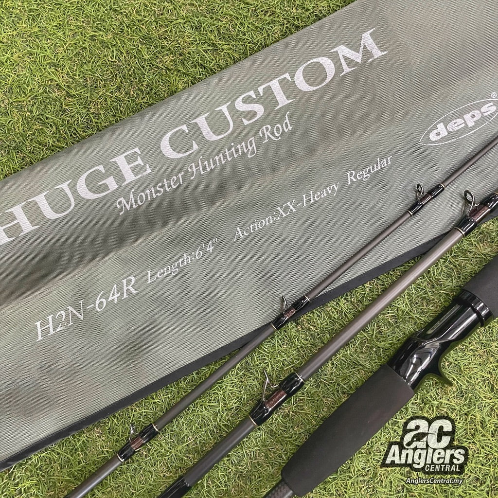 Huge Custom H2N-64R XX Heavy (USED, 9/10) with rod sleeve/bag – Anglers  Central
