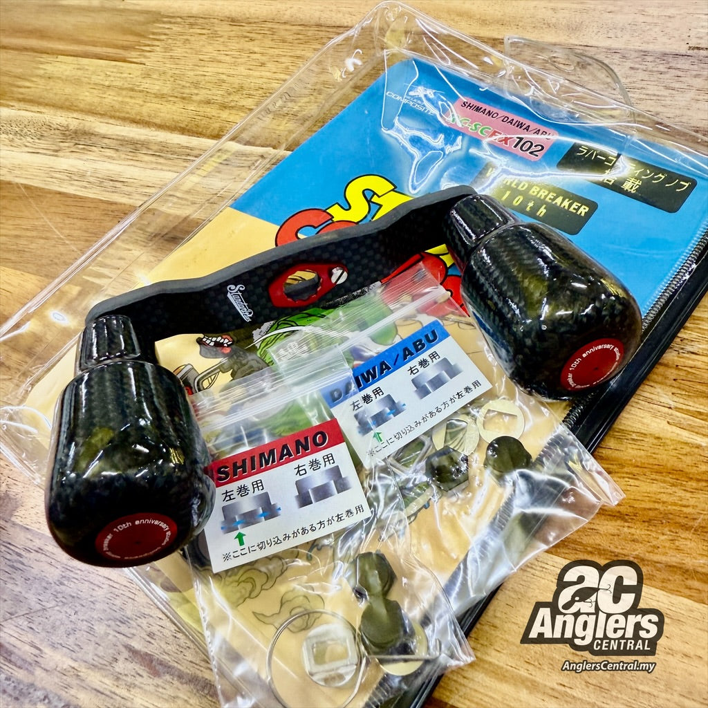 RC-SC EX 102 World Breaker Carbon Handles/Knobs Red (NOS)