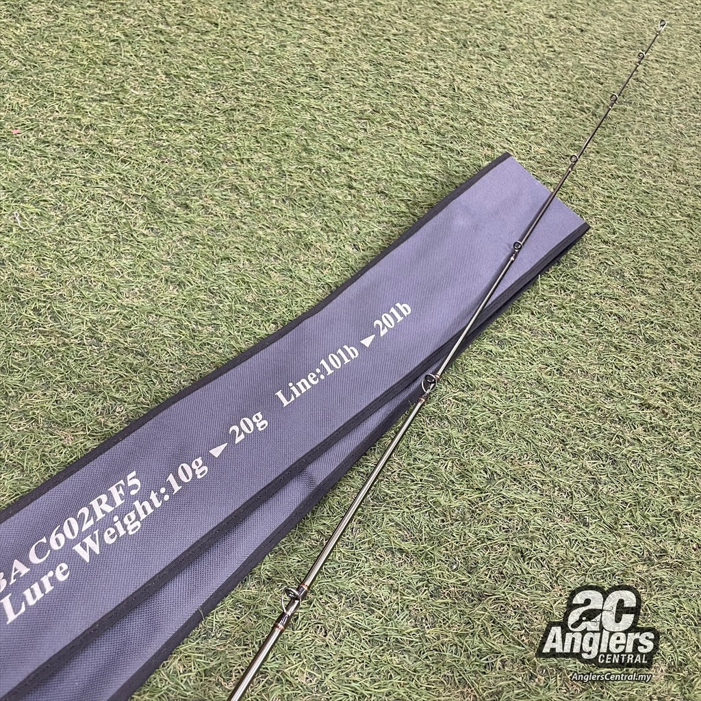 Bayarm BAC602RF5 10-20lb (USED, 9/10) with rod bag/sleeve