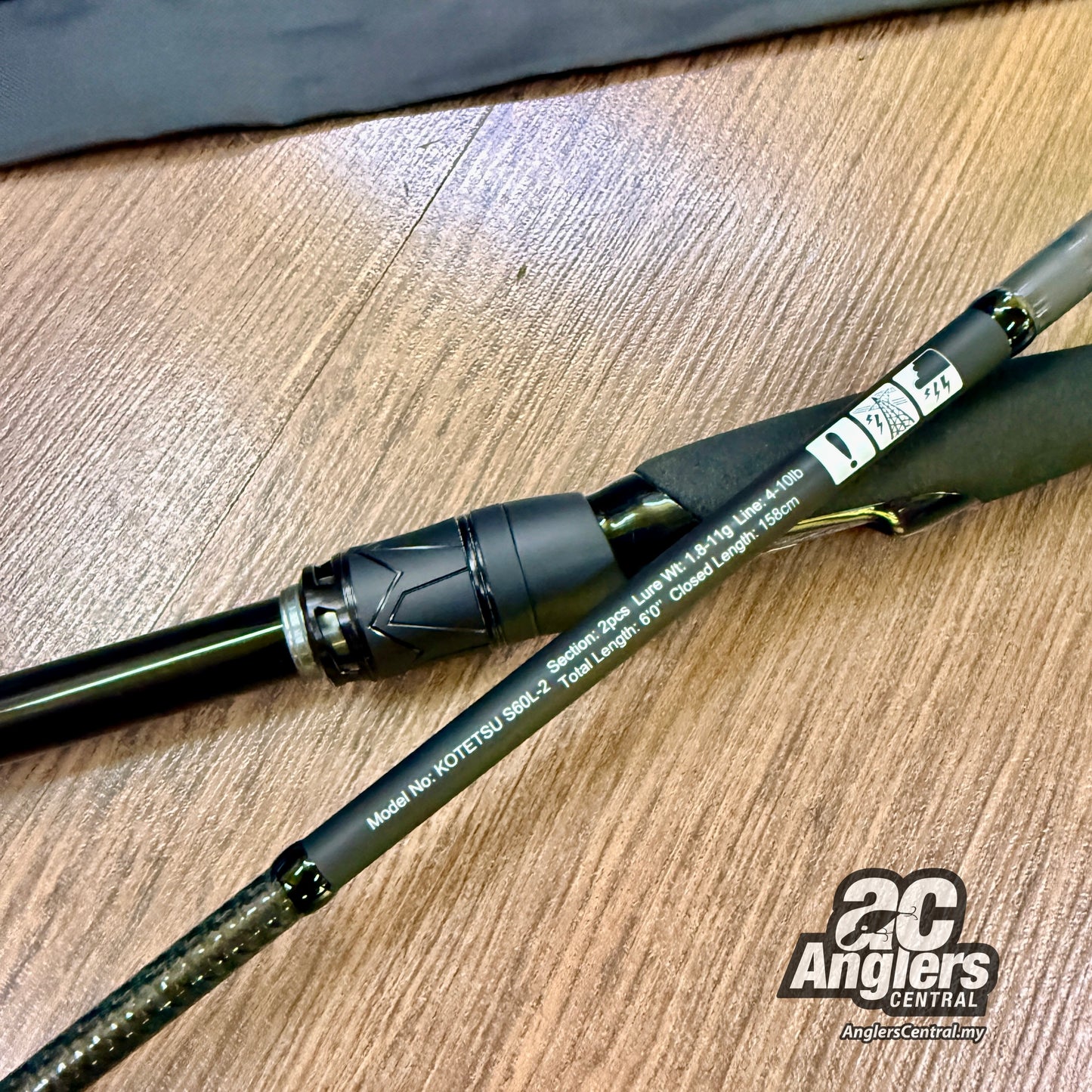 2024 Kotetsu Spinning S60L-2 4-10lb (USED, like new) with rod bag/sleeve