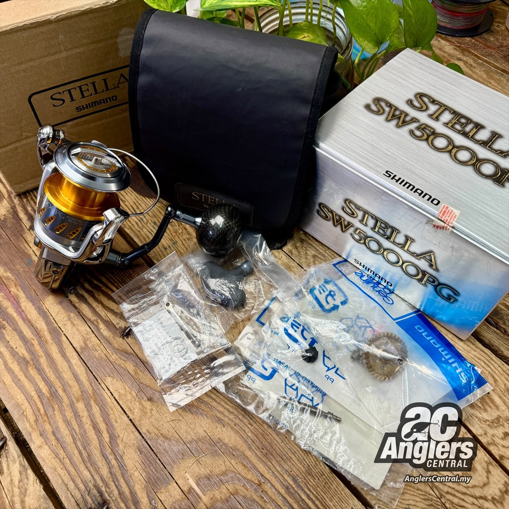 shimano 08 stella sw 5000 pg 08 Stella SW5000PG/XG (USED, 9.5/10) complete box set +++ – Anglers Central