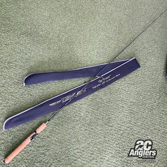 Temujin The Eraser TMJS-60ML 4-10lb Majora (USED, 9.5/10) with rod bag/sleeve