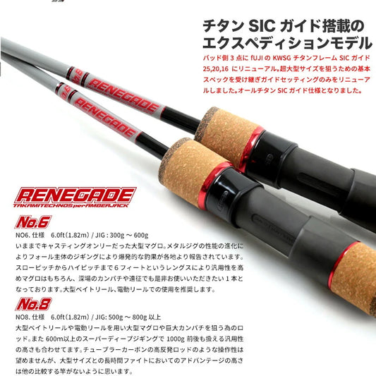 Renegade Expedition Heavy Bait Jigging Rod
