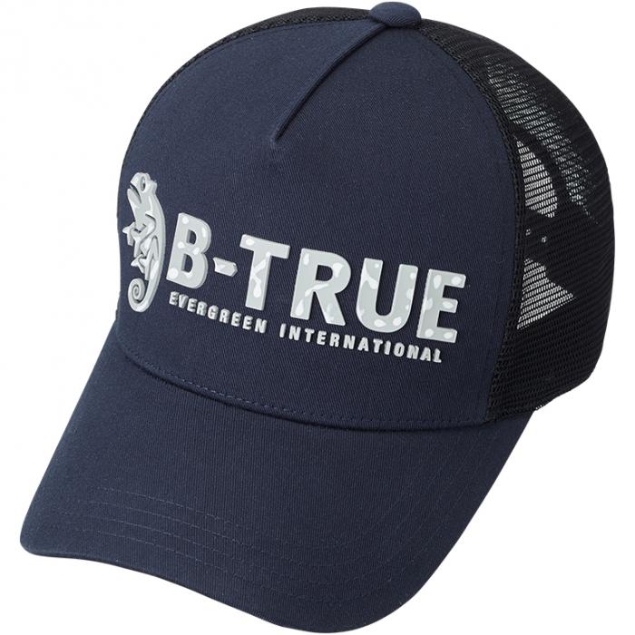 B-TRUE Rubber Logo Mesh Cap