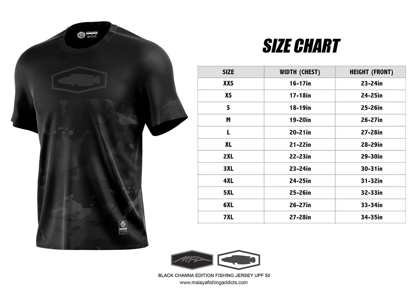 MFA Jersey Black Channa Edition UPF50