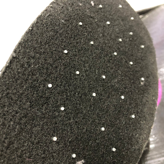 PX59143L Black/Red 3L Felt Pin Shoes