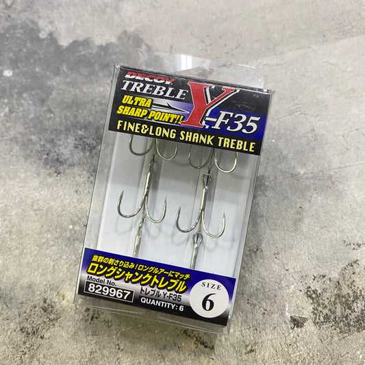 Y-F35 Long Shank Treble