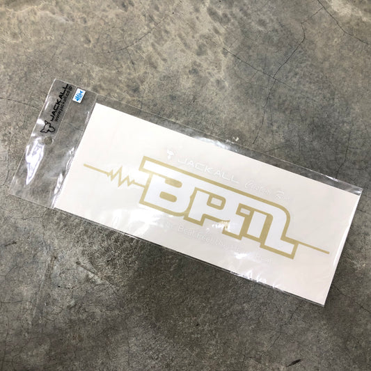 BPM Cutting Sticker Gold/White