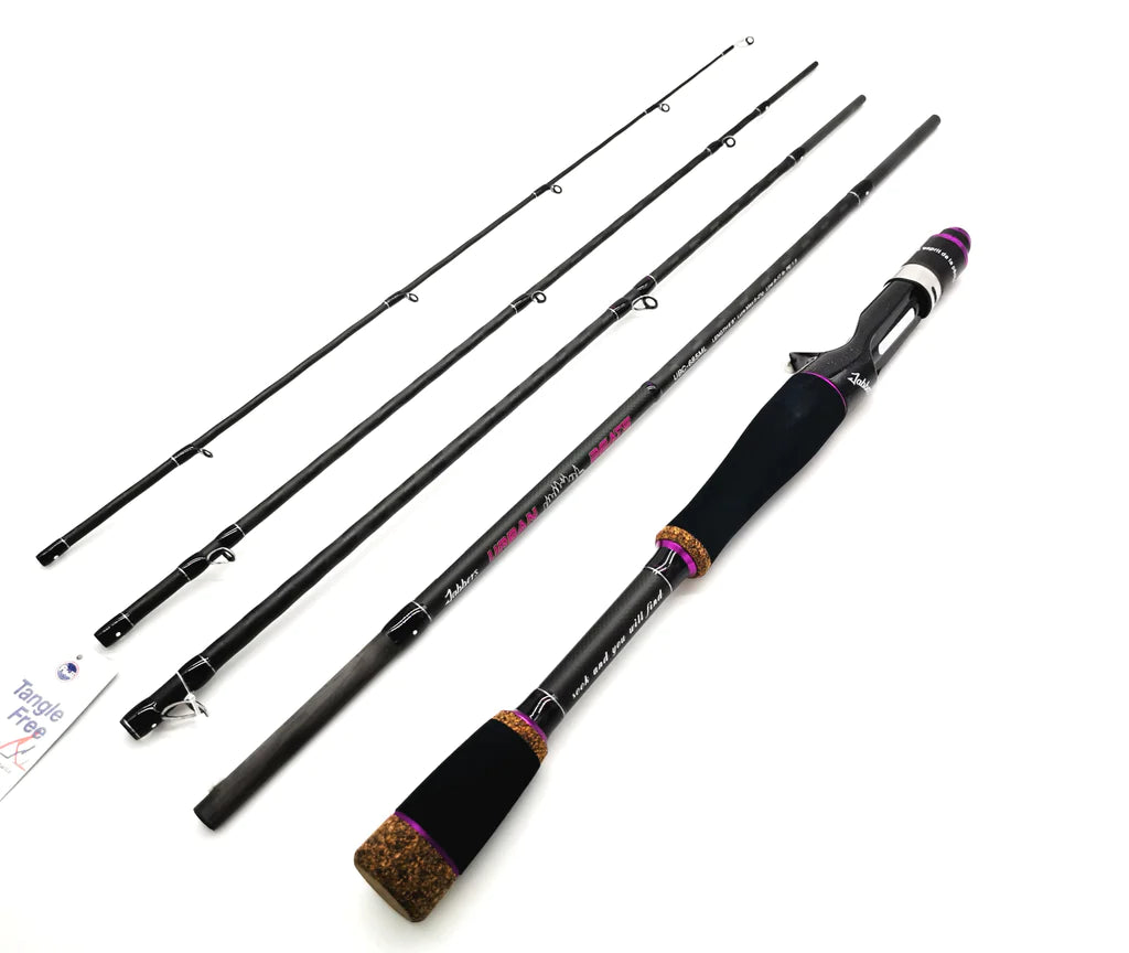 5 piece fishing pole UBC-685ML Urban Beats BC 5 piece Travel Rod 8-17lb – Anglers Central