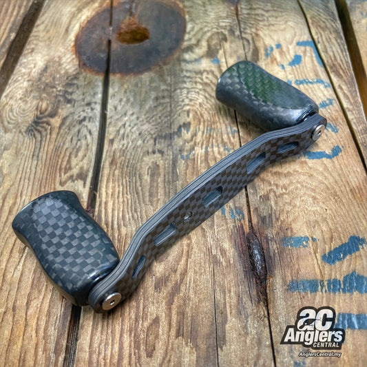 RC-SC 82mm Carbon Handles with i-shape Carbon knobs (USED, M8) Red