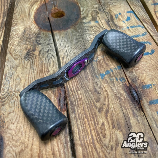 RC-DC 86mm Carbon Handles with i-shape Carbon knobs (USED, M8) Purple