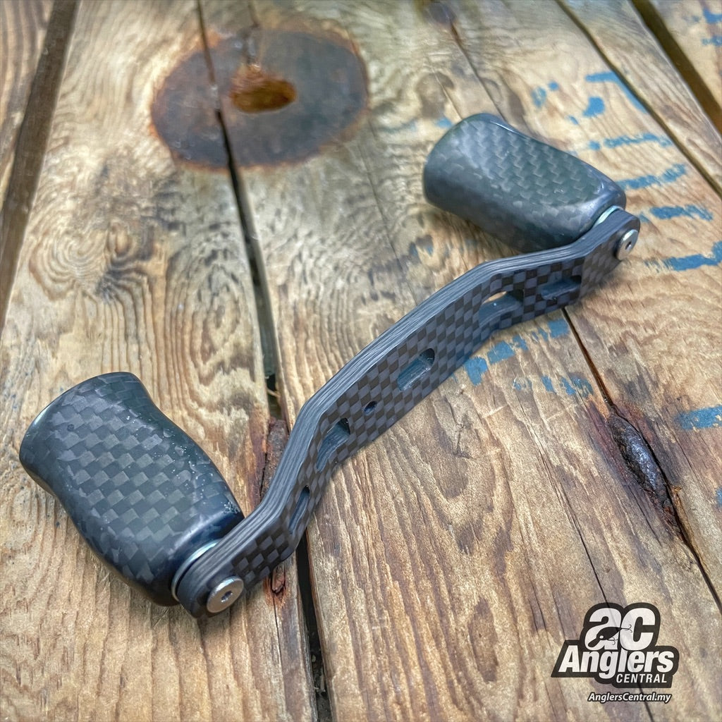 RC-DC 86mm Carbon Handles with i-shape Carbon knobs (USED, M8) Purple