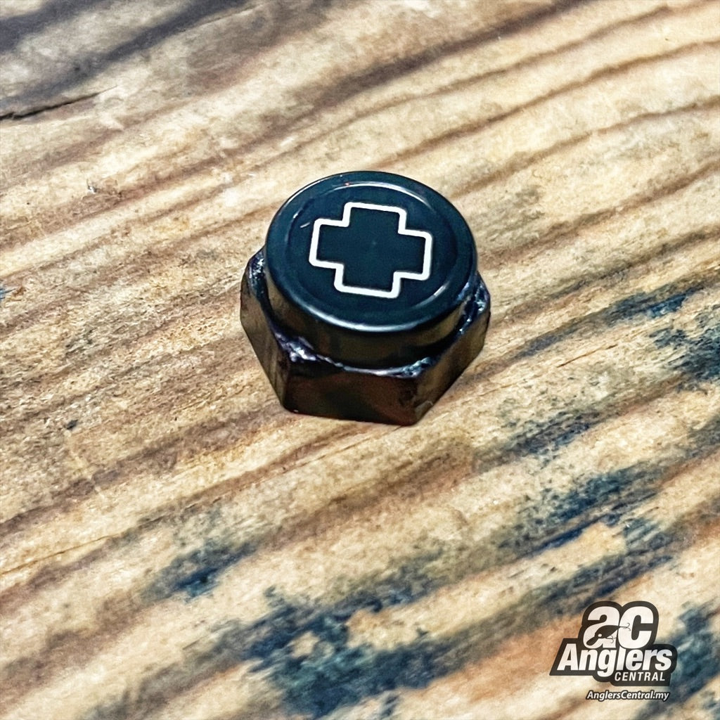 Handle Lock Nut (USED, M8R, Black aluminum)