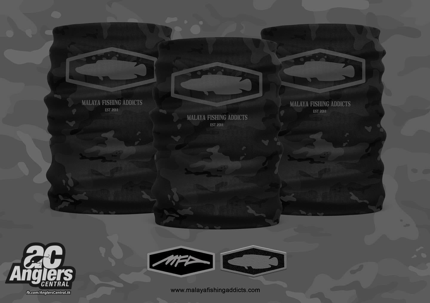 22 MFA Black Channa Bandana UPF 50+