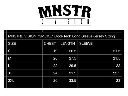 MNSTR Smoke Cool-tech long sleeve jersey