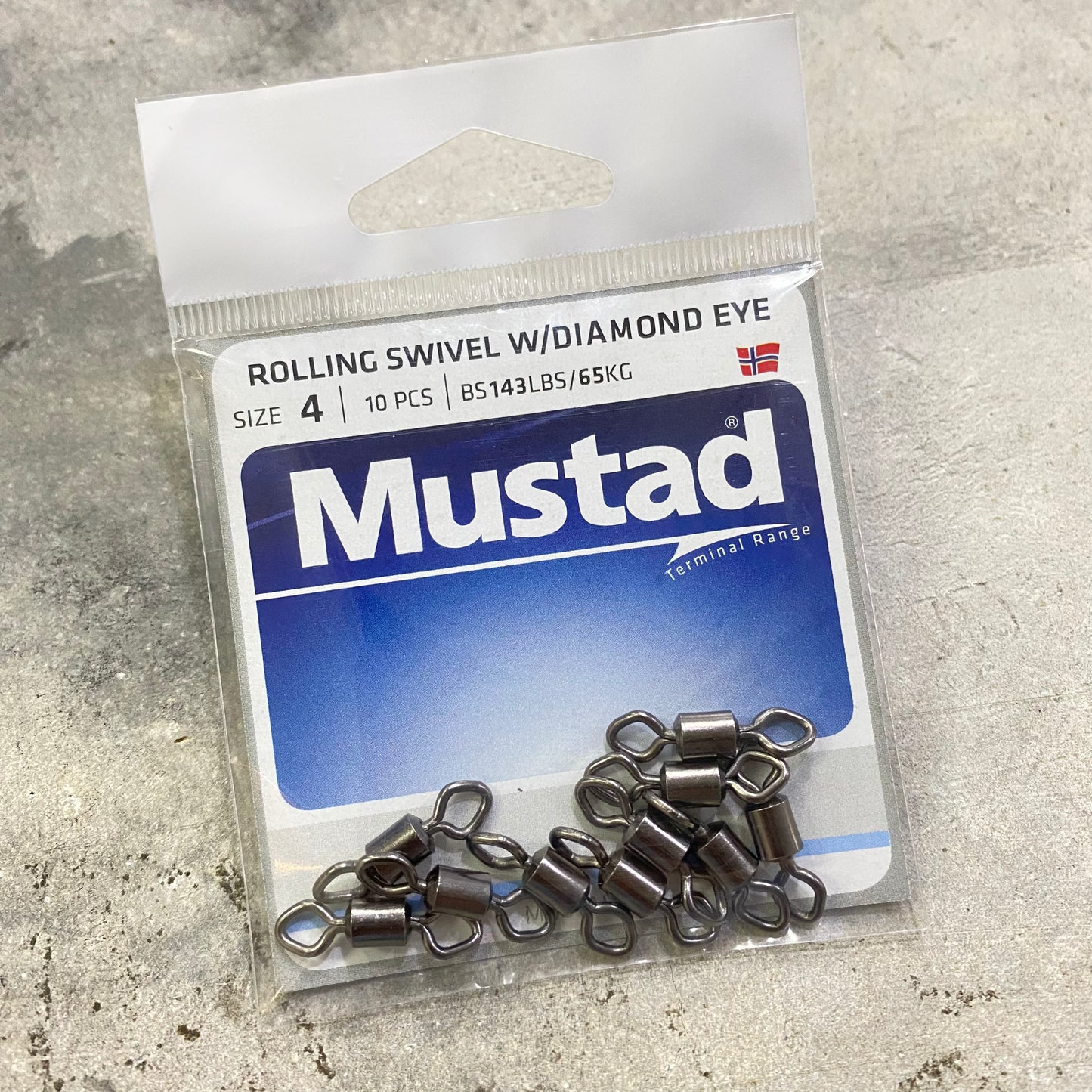 Rolling Swivel with Diamond Eye (MA025-BN)