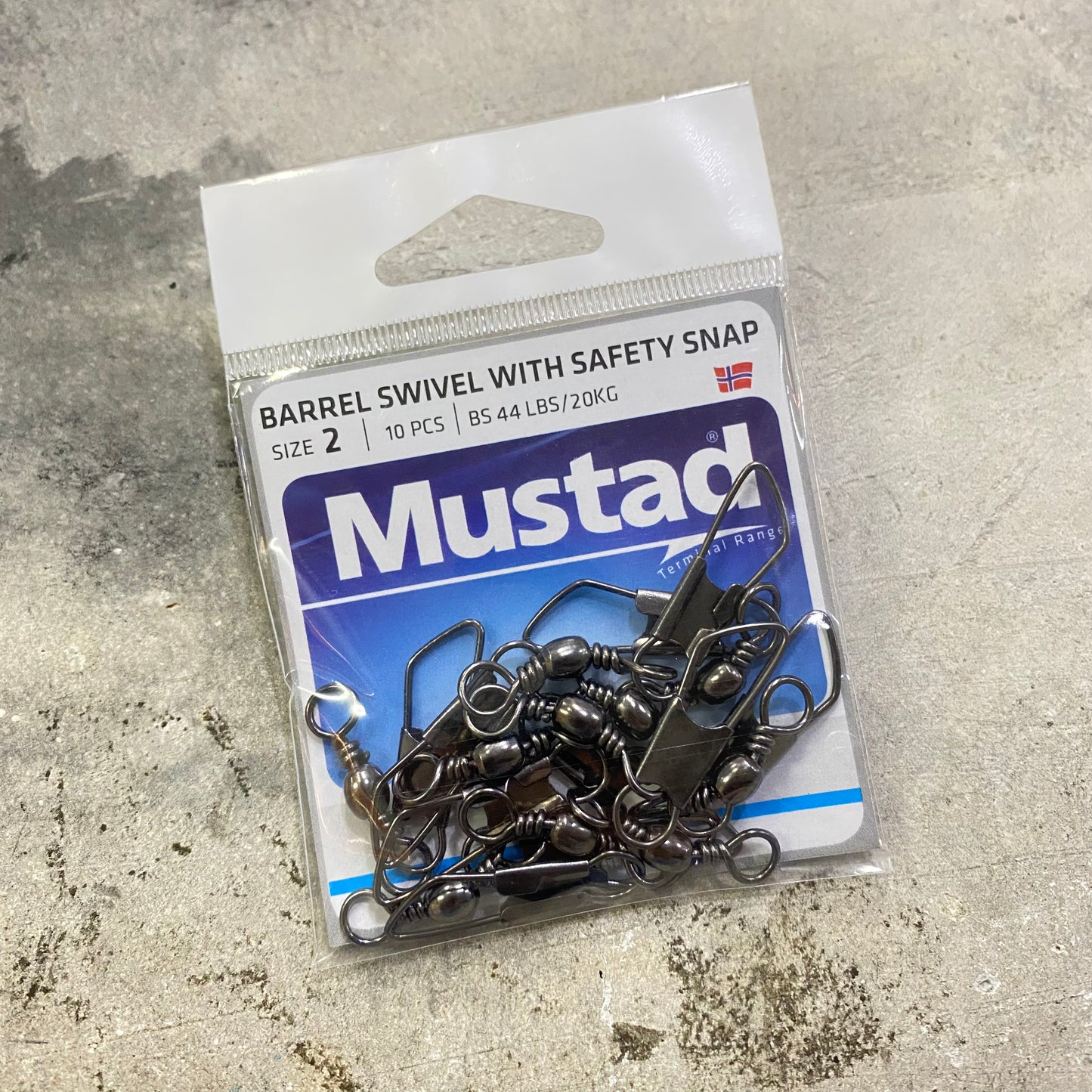 Barrel Swivel with Safety Snap (MA022-BN)