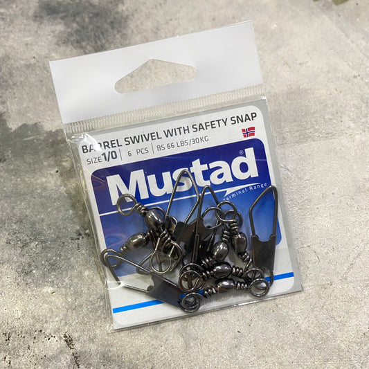 Barrel Swivel with Safety Snap (MA022-BN)