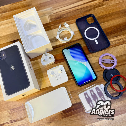 2019 iPhone 11 (128GB Black) (USED, 9/10) complete MY box set