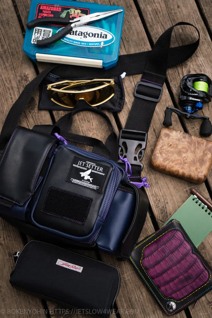 Military Shoulder Bag - Minimalist "Violet"