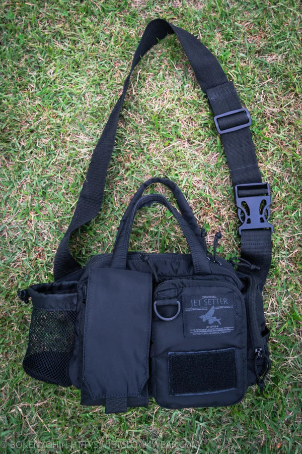 Military Shoulder MA-1 Jacket [Jet Black]