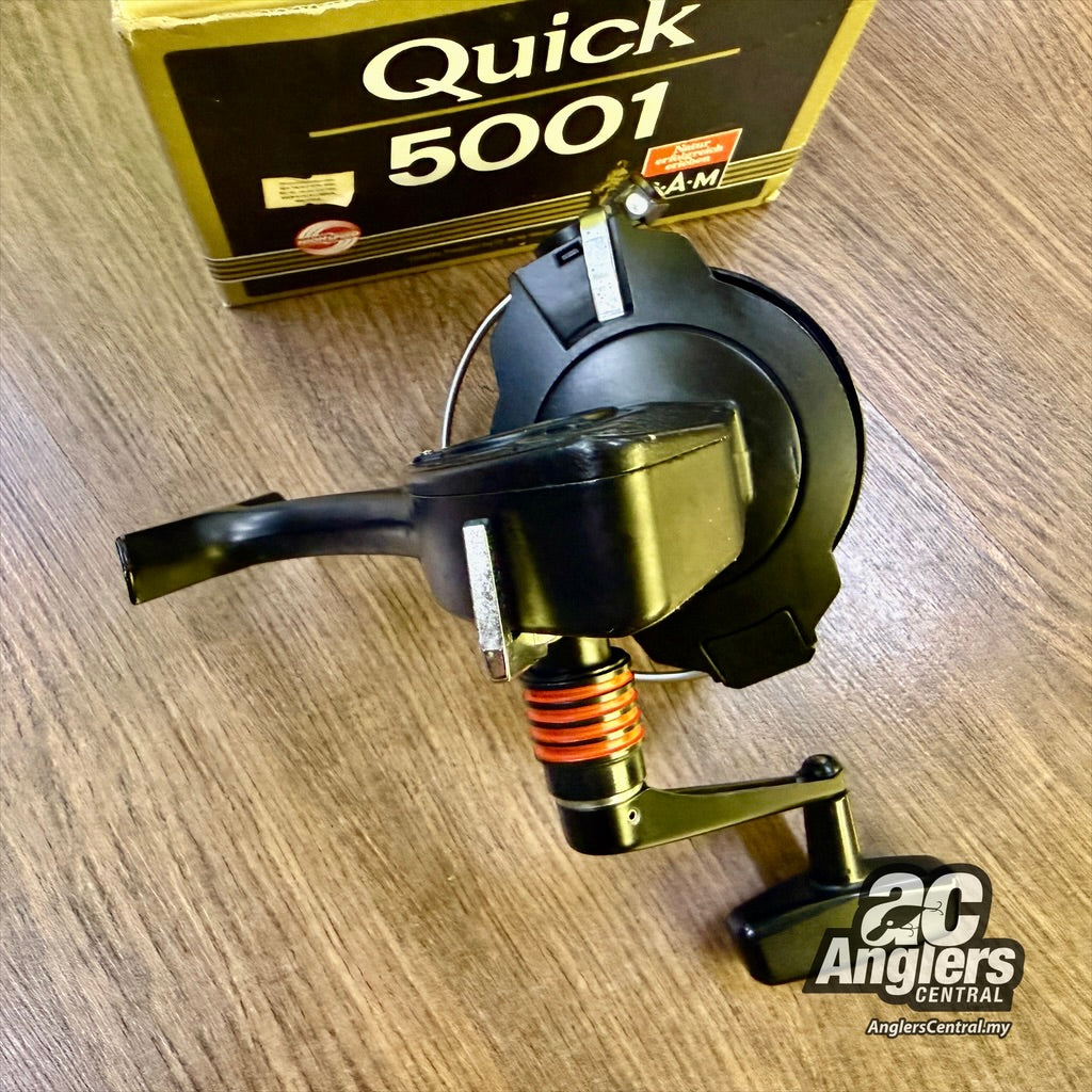 dam quick 5001 fishing reel Dam Quick 5001 (VINTAGE, 9/10) as is – Anglers Central