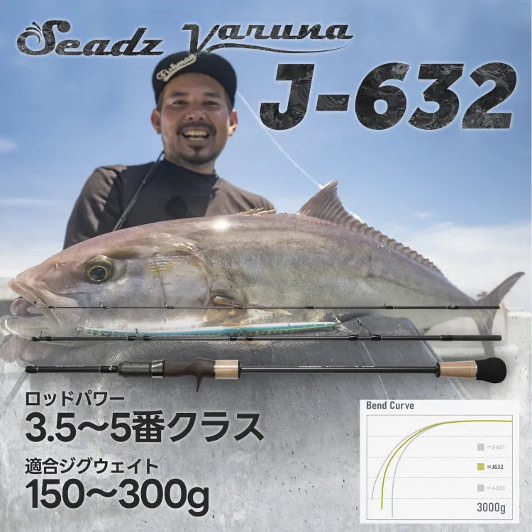 Seadz Varuna J-632 (3pc travel rod)
