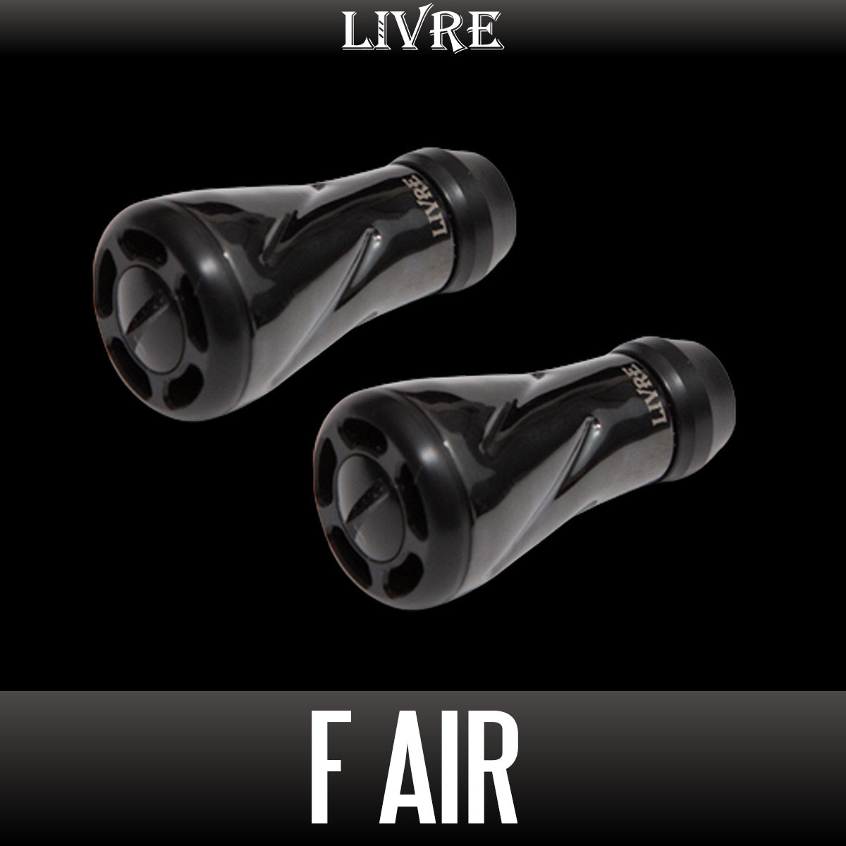 f air "ALL BLACK" Titanium Handle Knob