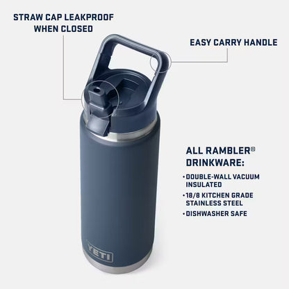 Rambler® 26 OZ Water Bottle With Color-matched Straw Cap
