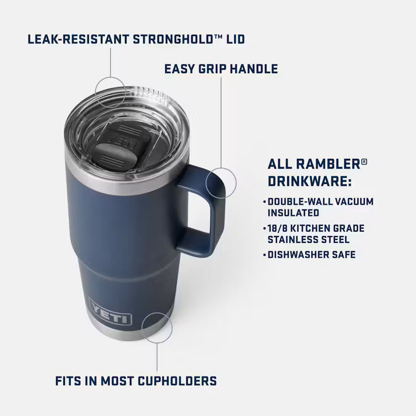 Rambler® 20 OZ Travel Mug With StrongHold™ Lid