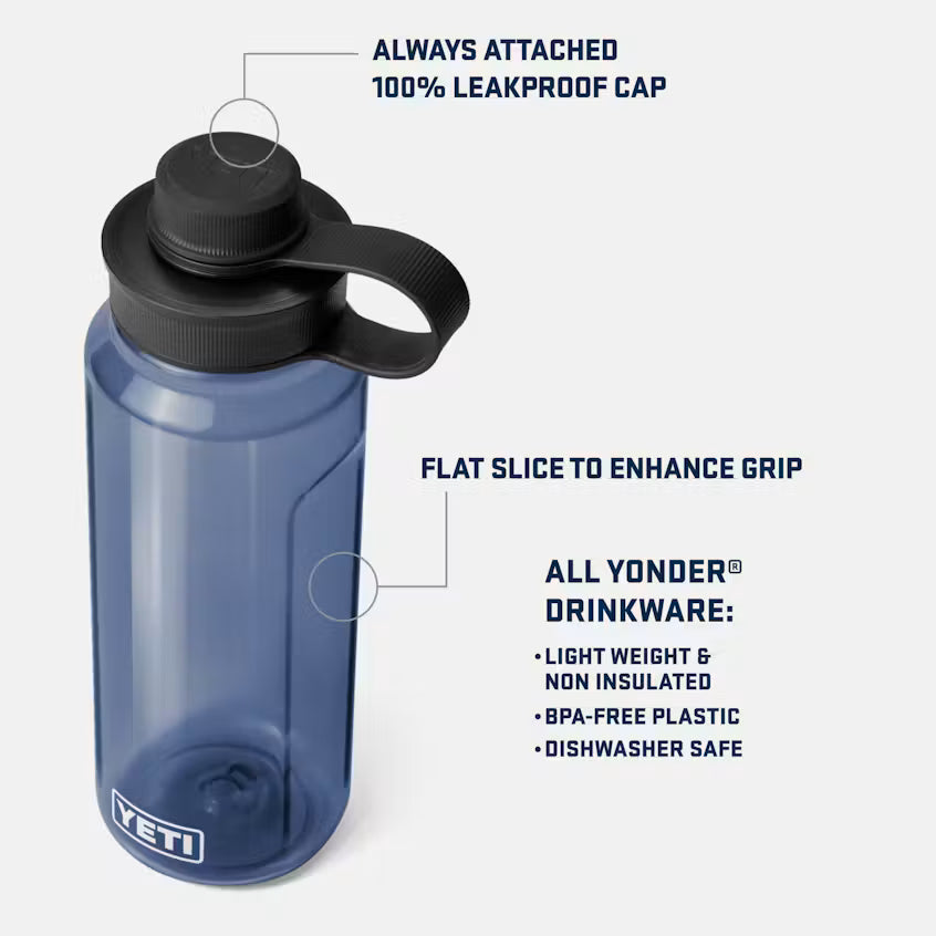 Yonder® 1L / 34 oz Water Bottle w Yonder Tether Cap