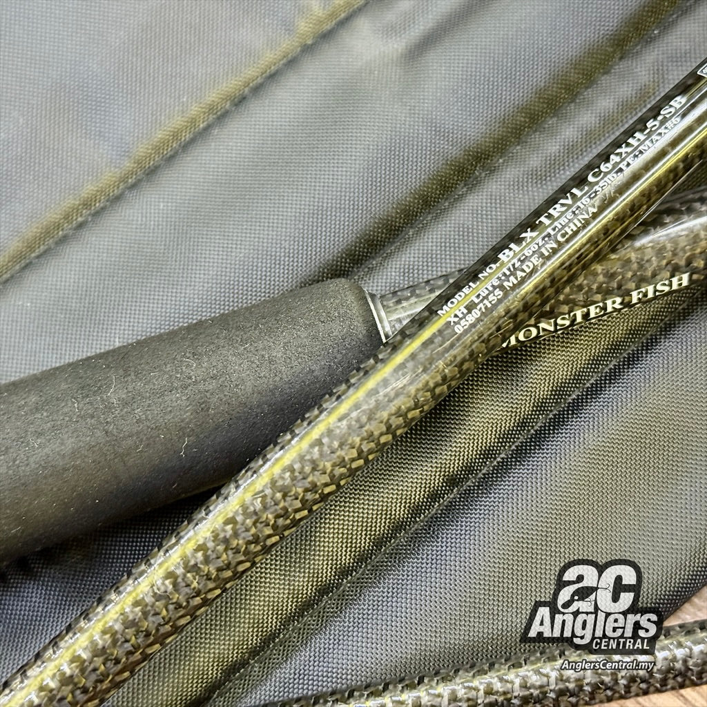 Black Label BLX TRVL C64XH-5-SB 16-35lb (USED, 8.5/10) with rod bag/sleeve