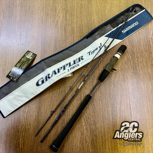 2021 Grappler Type J 3pc Baitcast B60-3/3 (USED, like new) with rod bag/sleeve