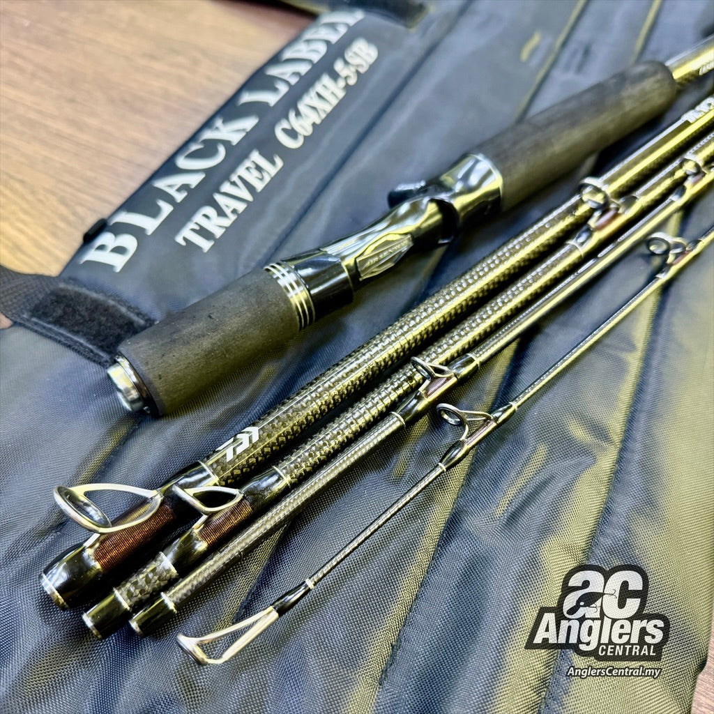 Black Label BLX TRVL C64XH-5-SB 16-35lb (USED, 8.5/10) with rod bag/sleeve