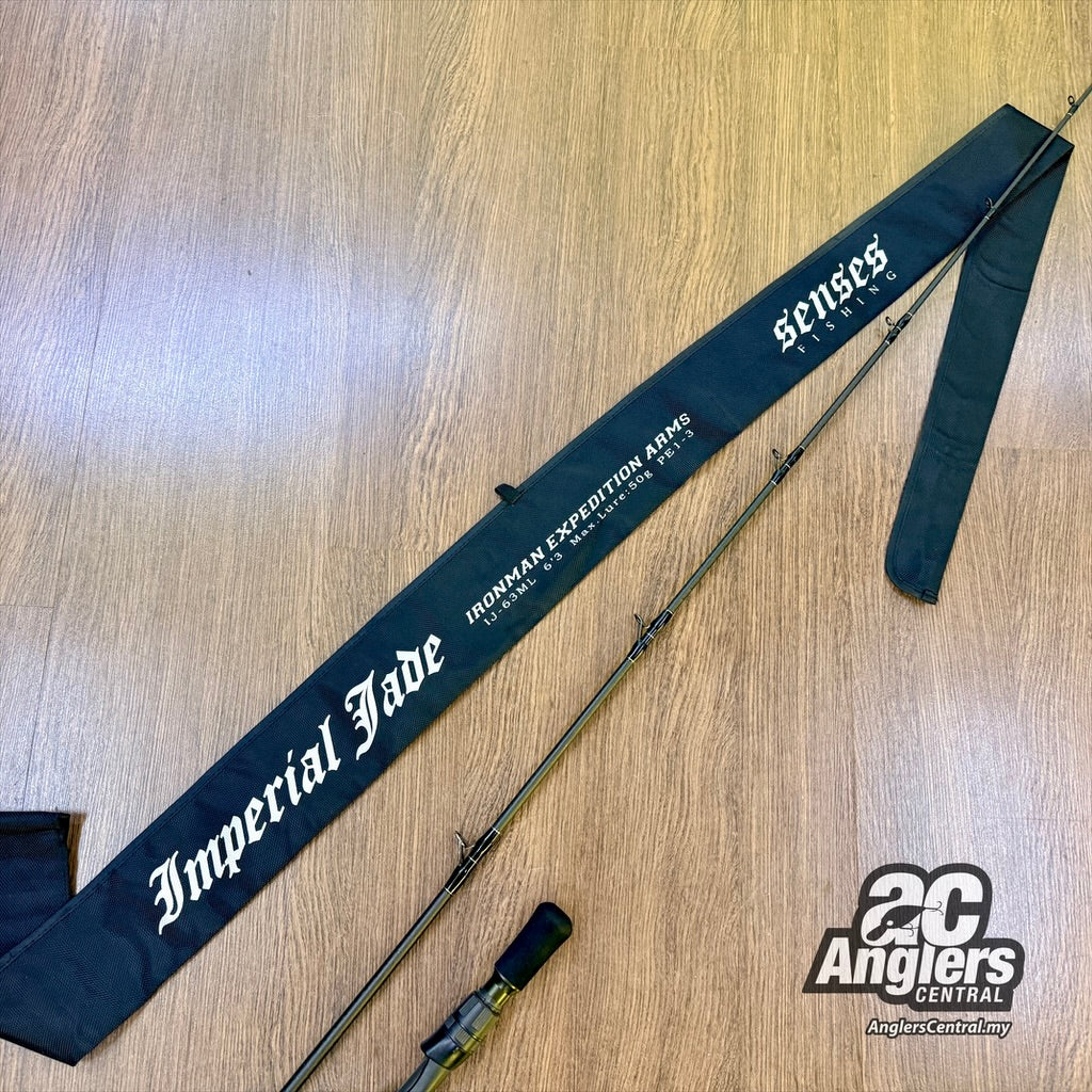 Senses Imperial Jade Ironman Expedition Arms IJ-63ML PE1-3 (USED, 9/10) with rod bag/sleeve