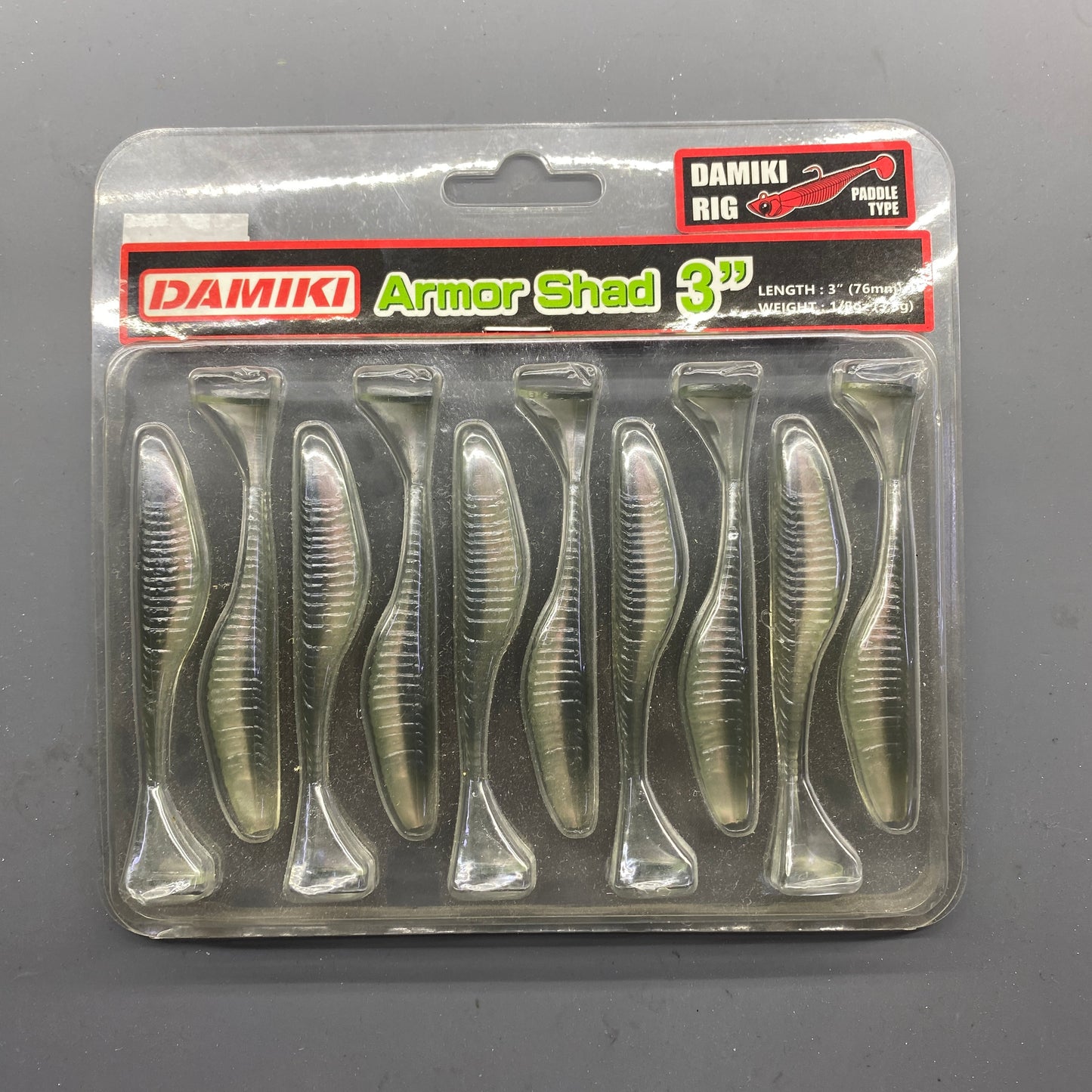 Damiki Armour Shad Paddle 3 inch