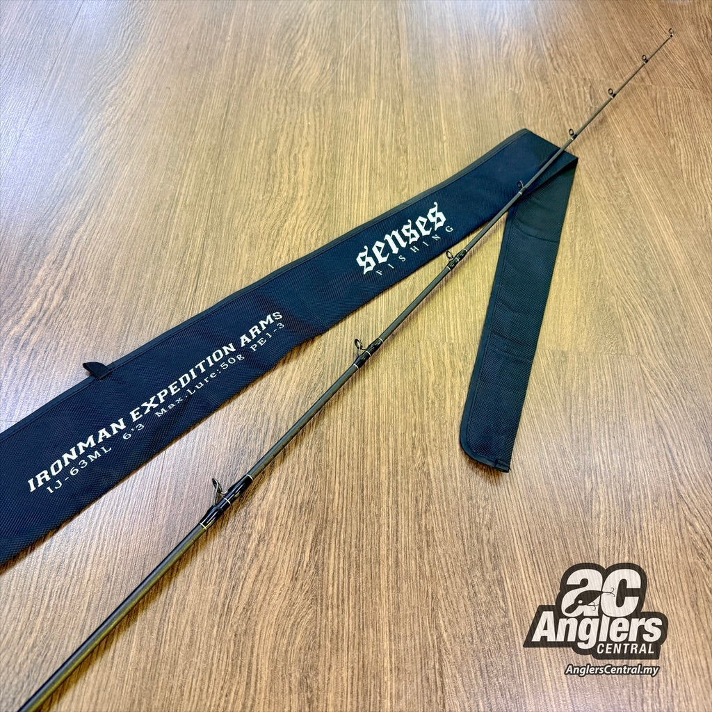 Senses Imperial Jade Ironman Expedition Arms IJ-63ML PE1-3 (USED, 9/10) with rod bag/sleeve