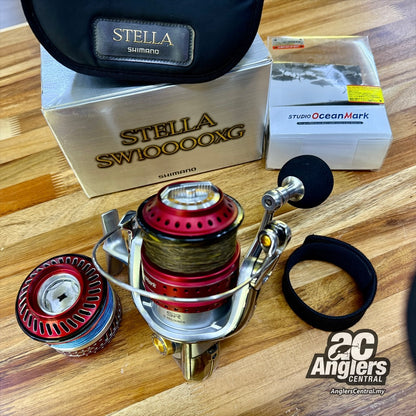shimano 08 stella sw 10000 xg 08 Stella SW10000XG (USED, 8/10) Box + SOM parts – Anglers Central